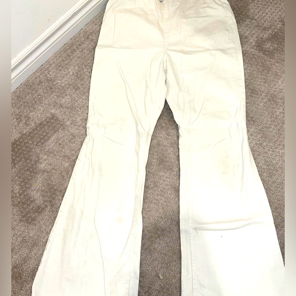White bootcut/flare jean